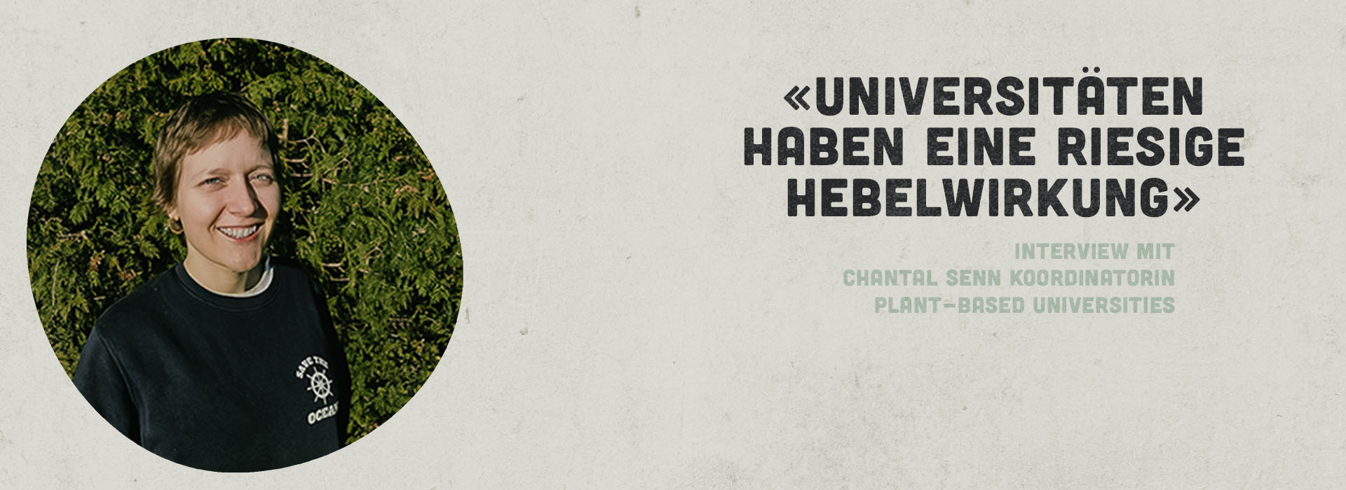 «Universitäten haben eine riesige Hebelwirkung»