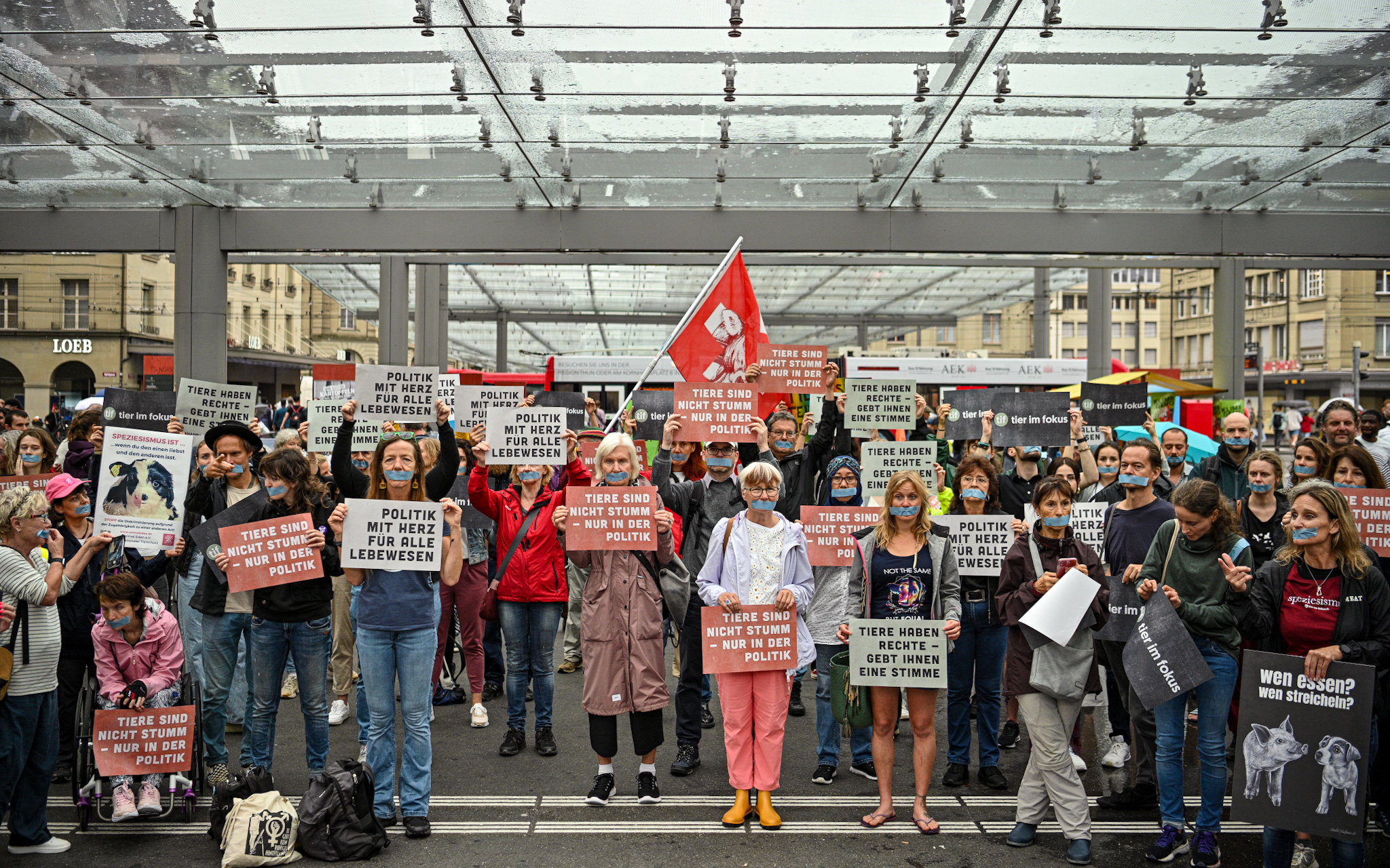 Demo für ein Tierparlament