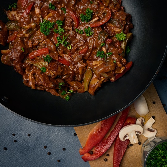 Grünliberale Gourmet-Revolution: Pflanzliches Stroganoff für moderne Geniessende