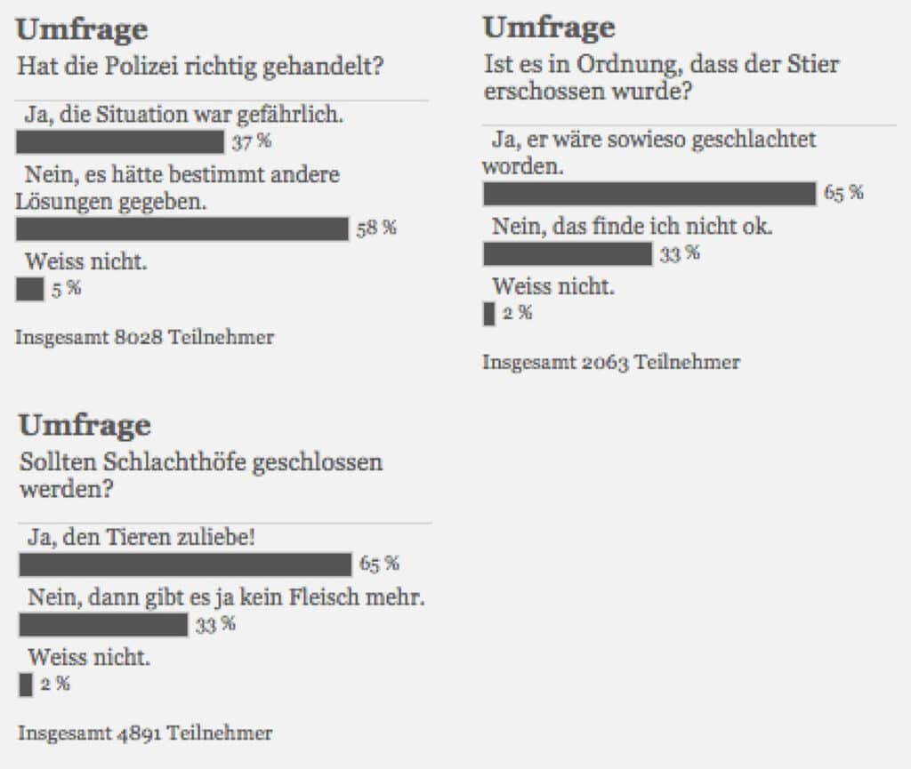 umfrageergebnisse