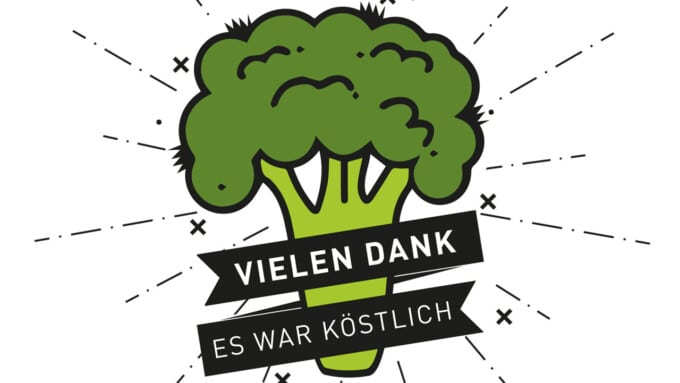 Der Küche ein Kompliment hinterlassen