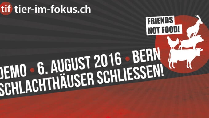 Tierrechts-Demo in Bern 2016