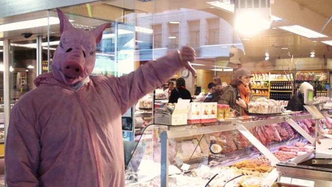 „Fleisch ist kein Vergnügen, Fleisch ist Gewalt“