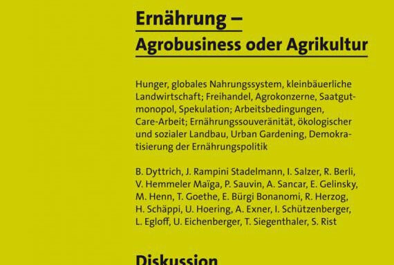 „Ernährung – Agrobusiness oder Agrikultur“ (Urs Sekinger et al. [Hrsg.])