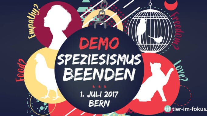 Demo gegen Speziesismus in Bern