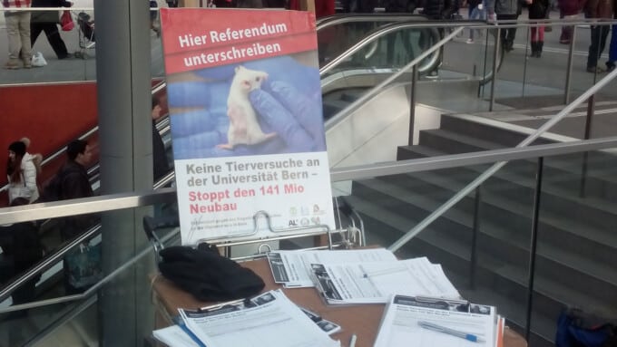 Bern: Uni-Neubau für Tierversuche stoppen