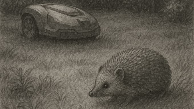 Nachtfahrverbot für Mähroboter – für Igel und andere Kleintiere