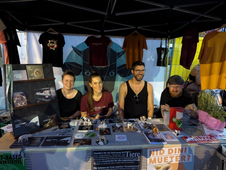Unser Stand am veganen Menta Festival